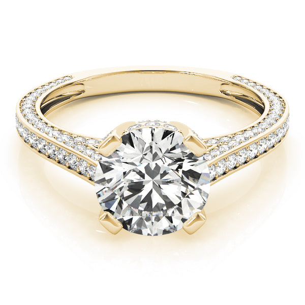 Round Antique Diamond Engagement Ring · 2.77 ct tw