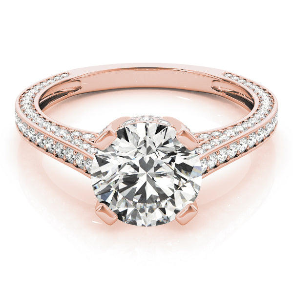 Round Antique Diamond Engagement Ring · 2.77 ct tw