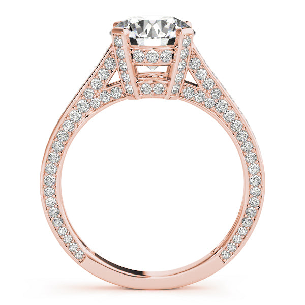 Round Antique Diamond Engagement Ring · 2.77 ct tw