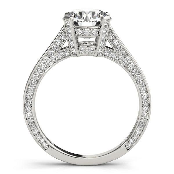 Round Antique Diamond Engagement Ring · 2.77 ct tw