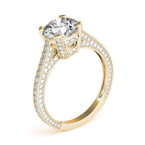 Round Antique Diamond Engagement Ring · 2.77 ct tw