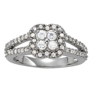 Diamond Cluster Fashion Ring · 0.88 ct tw
