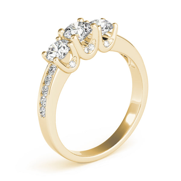 Round Three-Stone Diamond Engagement Ring · 1.62 ct tw