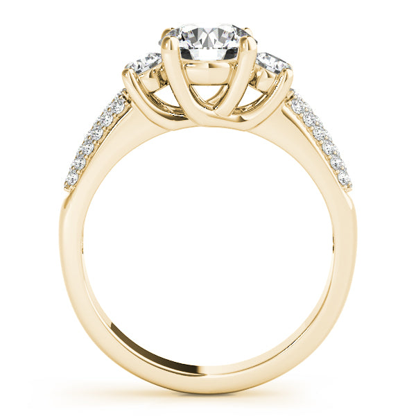 Round Three-Stone Diamond Engagement Ring · 1.18 ct tw