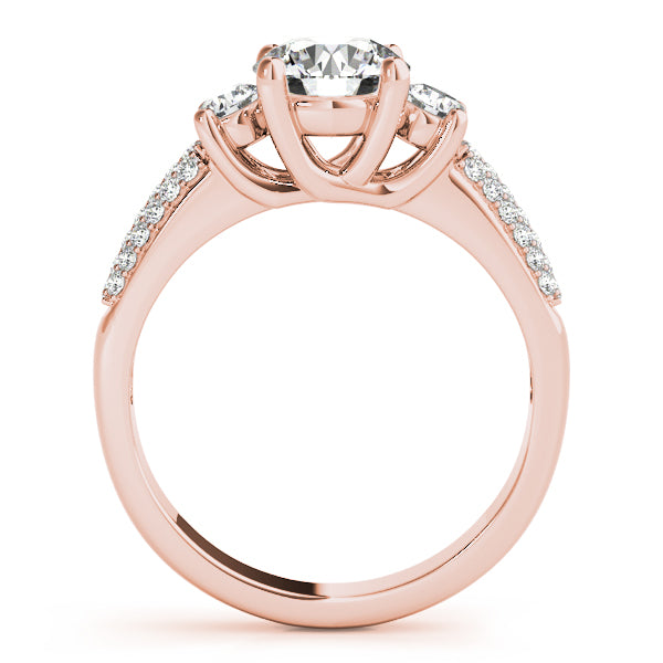 Round Three-Stone Diamond Engagement Ring · 1.18 ct tw