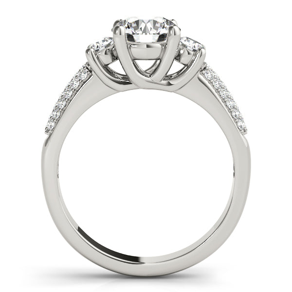 Round Three-Stone Diamond Engagement Ring · 1.18 ct tw
