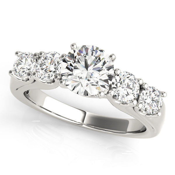 Single Row Prong Set Diamond Engagement Ring · 0.80 ct tw
