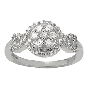 Diamond Cluster Fashion Ring · 0.32 ct tw