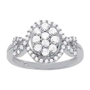 Diamond Cluster Fashion Ring · 0.37 ct tw