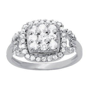 Diamond Cluster Fashion Ring · 0.72 ct tw