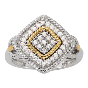 Diamond Cluster Fashion Ring · 0.33 ct tw