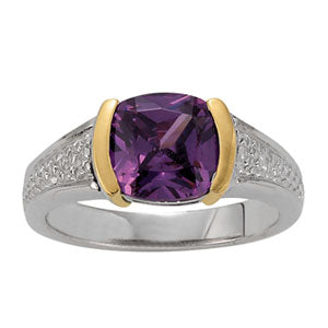 Cushion Princess Gemstone Fashion Ring