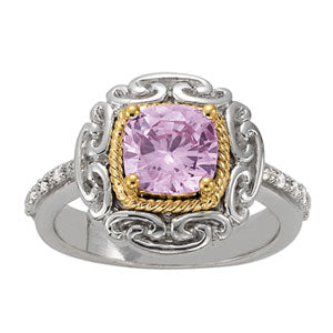 Cushion Princess Gemstone Fashion Ring · 0.04 ct tw