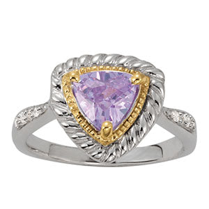 Trillion Gemstone Fashion Ring · 0.02 ct tw