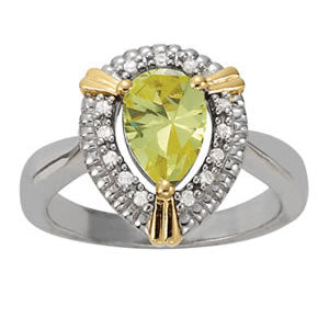 Pear Gemstone Fashion Ring · 0.08 ct tw