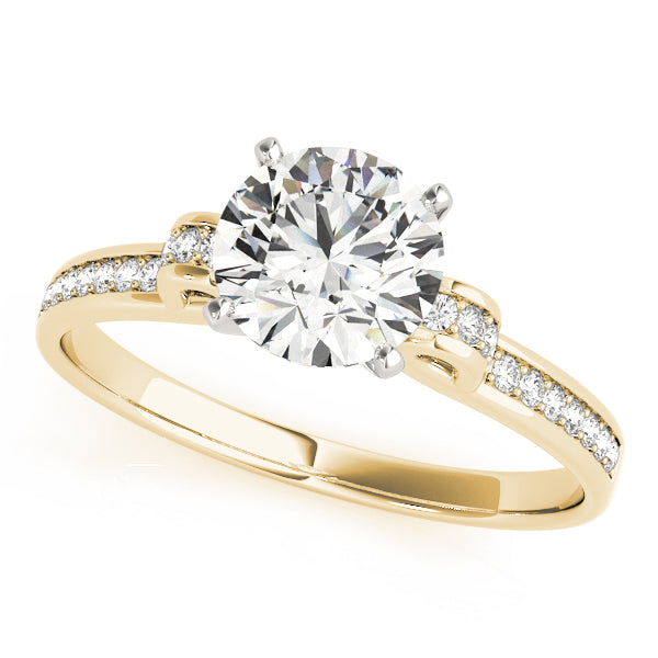 Single Row Prong Set Diamond Engagement Ring · 0.11 ct tw