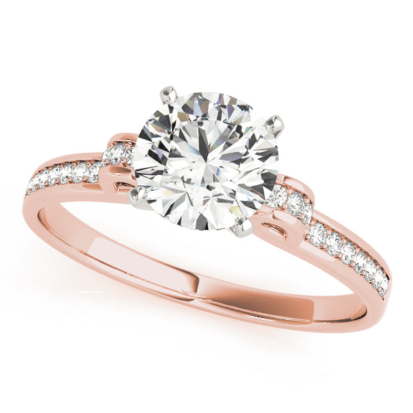 Single Row Prong Set Diamond Engagement Ring · 0.11 ct tw