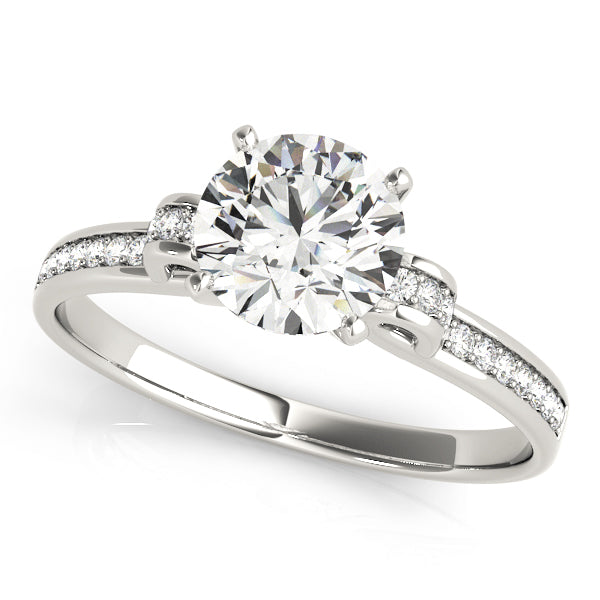 Single Row Prong Set Diamond Engagement Ring · 0.11 ct tw