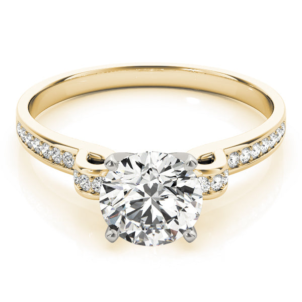 Single Row Prong Set Diamond Engagement Ring · 0.11 ct tw