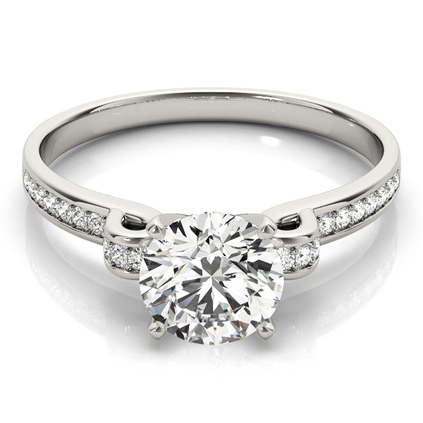 Single Row Prong Set Diamond Engagement Ring · 0.11 ct tw