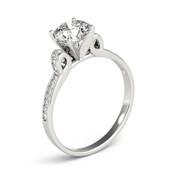 Single Row Prong Set Diamond Engagement Ring · 0.11 ct tw