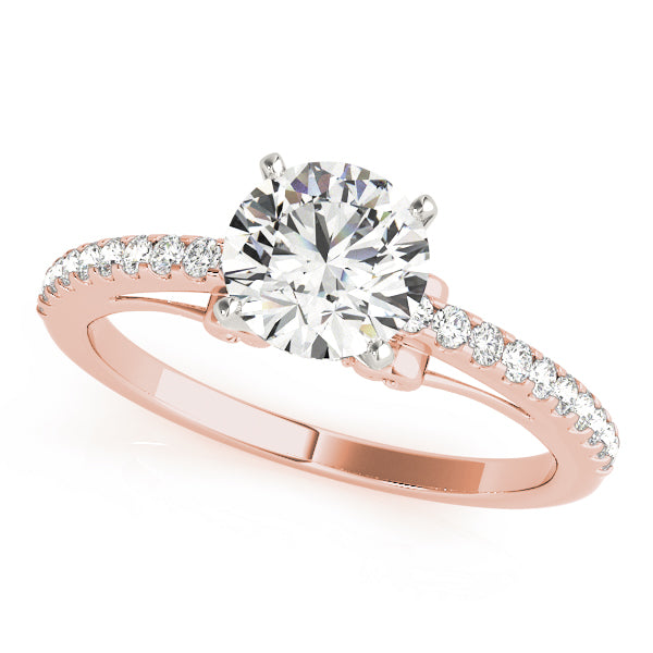 Single Row Prong Set Diamond Engagement Ring · 0.18 ct tw