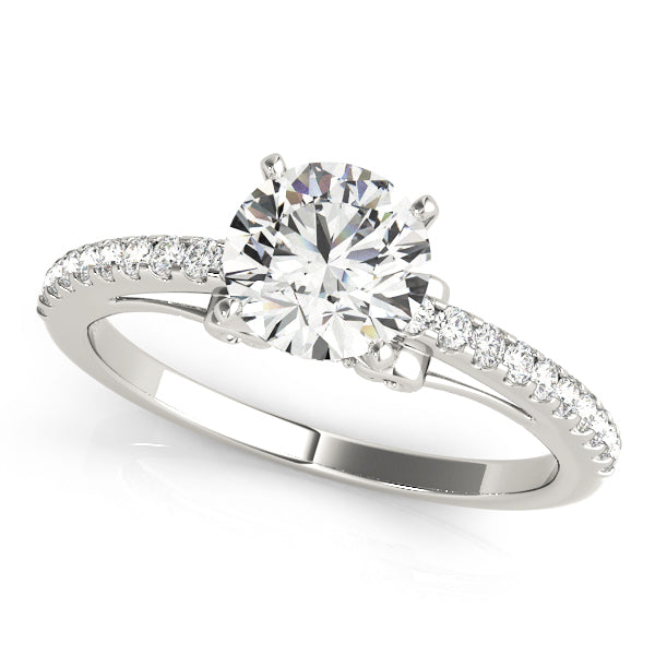 Single Row Prong Set Diamond Engagement Ring · 0.18 ct tw