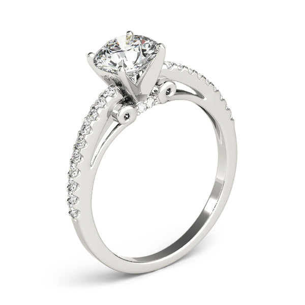Single Row Prong Set Diamond Engagement Ring · 0.18 ct tw