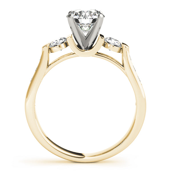 Round Three-Stone Diamond Engagement Ring · 0.42 ct tw