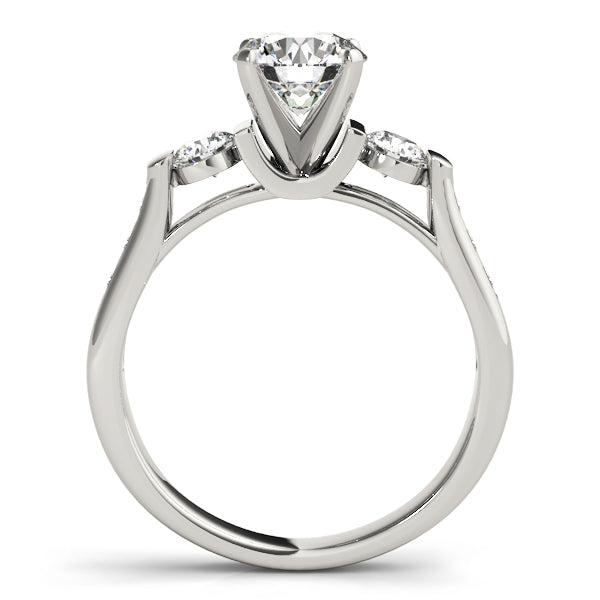 Round Three-Stone Diamond Engagement Ring · 0.42 ct tw