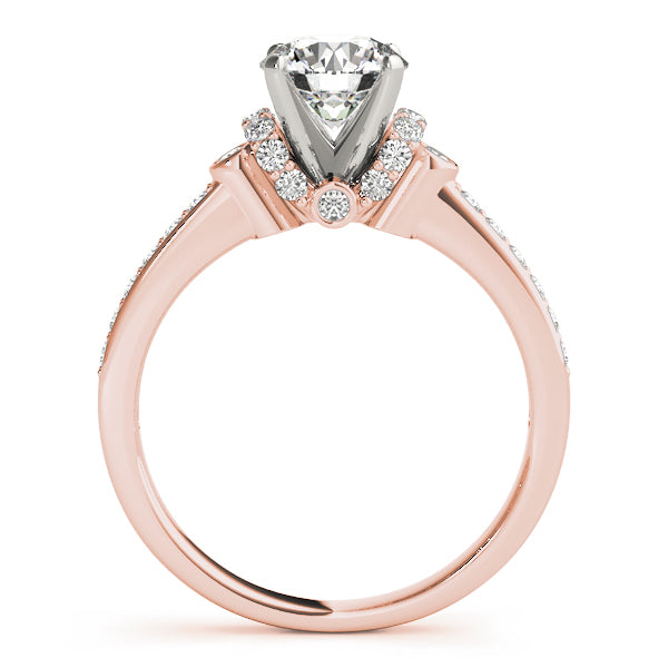 Cluster Sides Diamond Engagement Ring · 0.34 ct tw