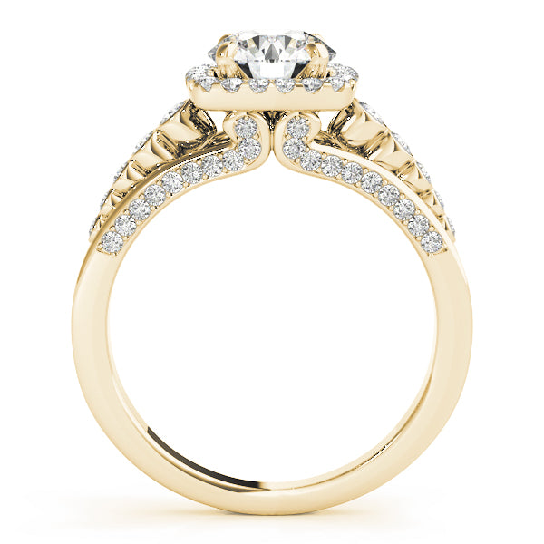 Round Halo Diamond Engagement Ring · 0.62 ct tw