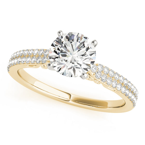 Pave Diamond Engagement Ring · 0.24 ct tw