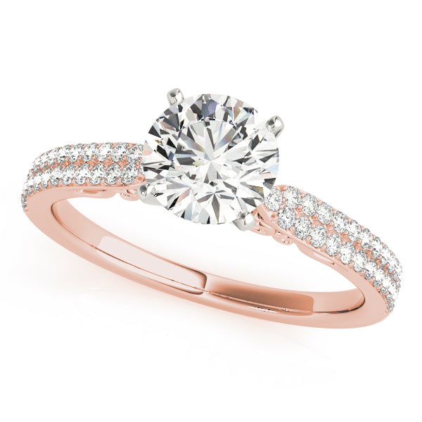 Pave Diamond Engagement Ring · 0.24 ct tw
