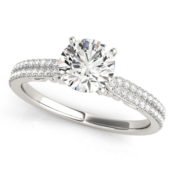 Pave Diamond Engagement Ring · 0.24 ct tw