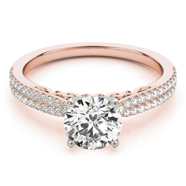 Pave Diamond Engagement Ring · 0.24 ct tw