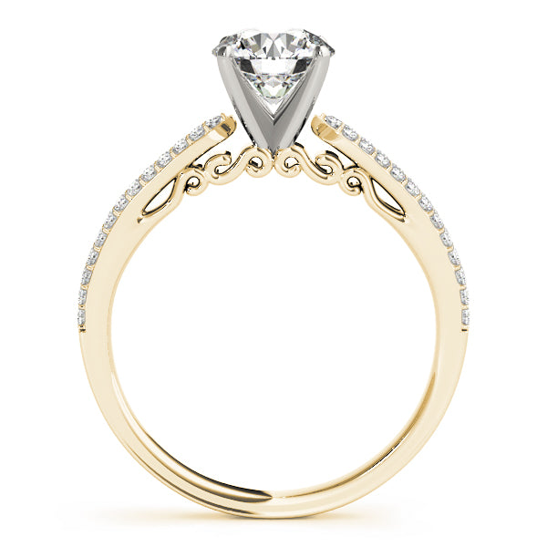 Pave Diamond Engagement Ring · 0.24 ct tw