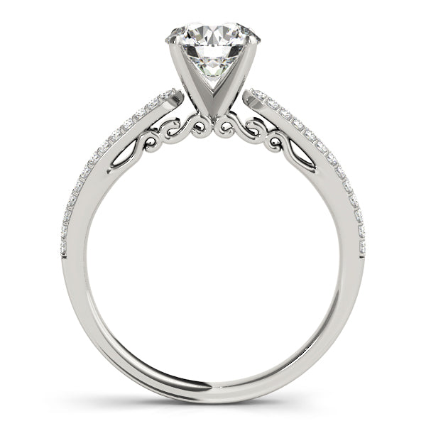 Pave Diamond Engagement Ring · 0.24 ct tw