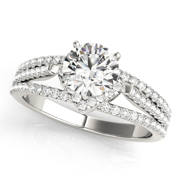 Multi-Row Diamond Engagement Ring · 0.37 ct tw