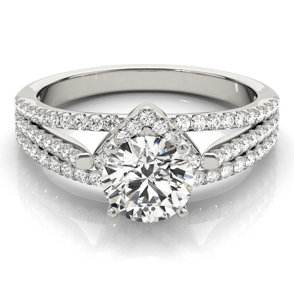 Multi-Row Diamond Engagement Ring · 0.37 ct tw