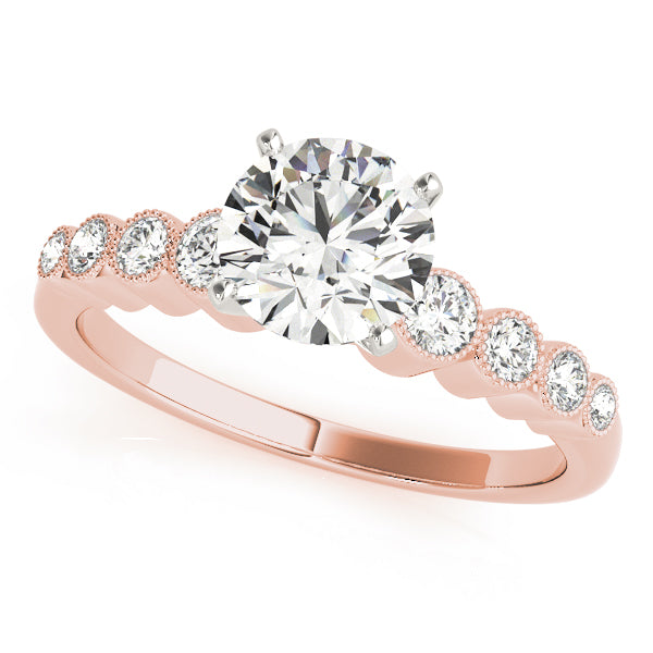 Single Row Bezel Set Diamond Engagement Ring · 0.28 ct tw