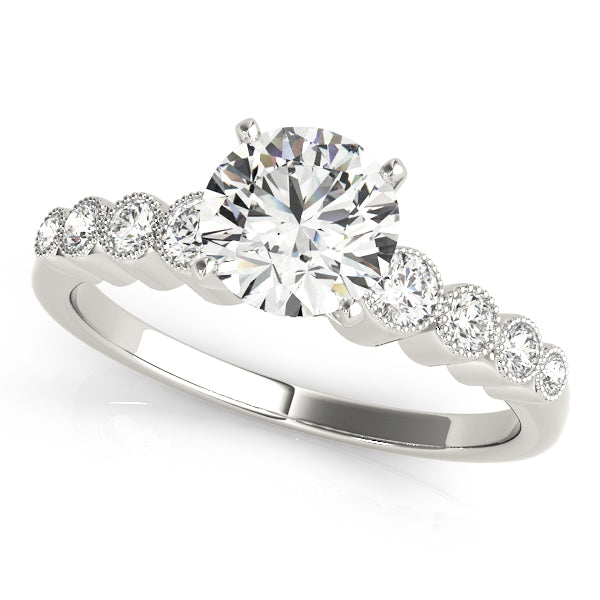 Single Row Bezel Set Diamond Engagement Ring · 0.28 ct tw