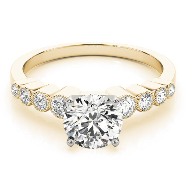 Single Row Bezel Set Diamond Engagement Ring · 0.28 ct tw