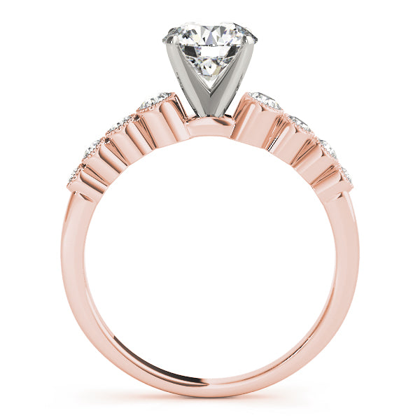 Single Row Bezel Set Diamond Engagement Ring · 0.28 ct tw