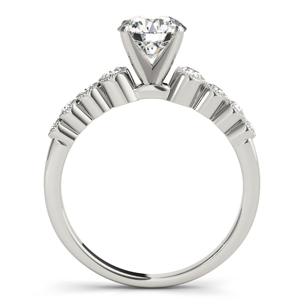 Single Row Bezel Set Diamond Engagement Ring · 0.28 ct tw