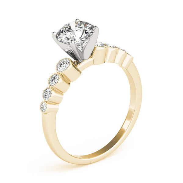 Single Row Bezel Set Diamond Engagement Ring · 0.28 ct tw