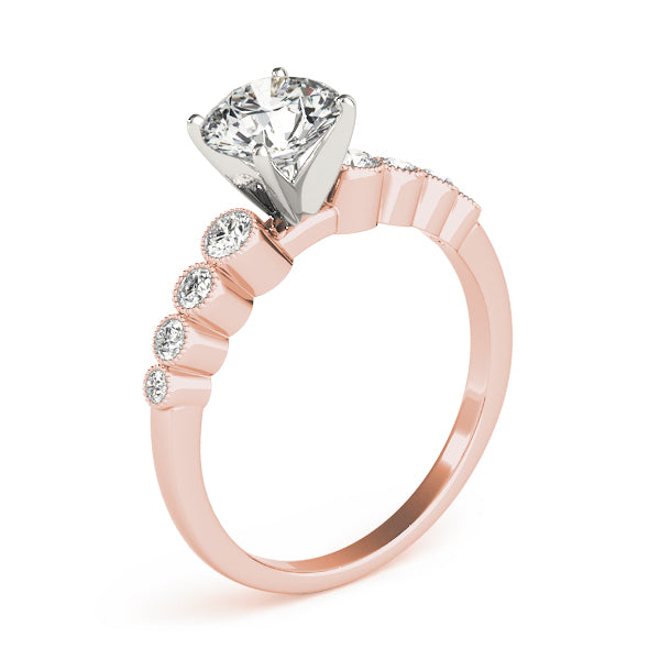 Single Row Bezel Set Diamond Engagement Ring · 0.28 ct tw