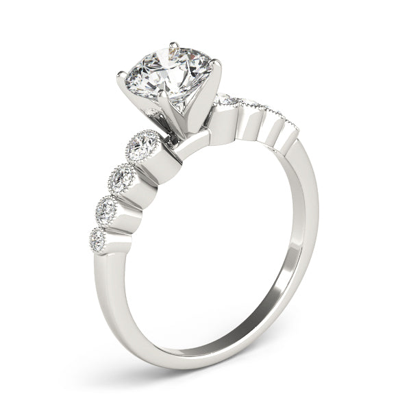 Single Row Bezel Set Diamond Engagement Ring · 0.28 ct tw