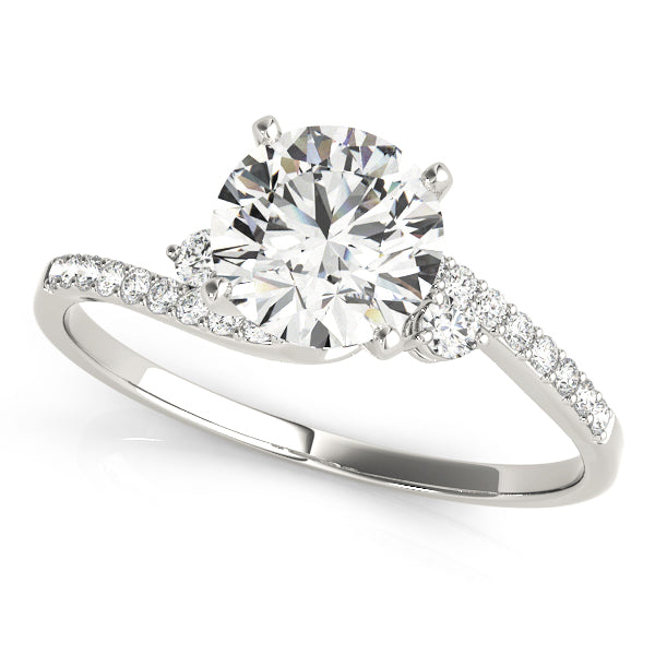 Bypass Diamond Engagement Ring · 0.13 ct tw