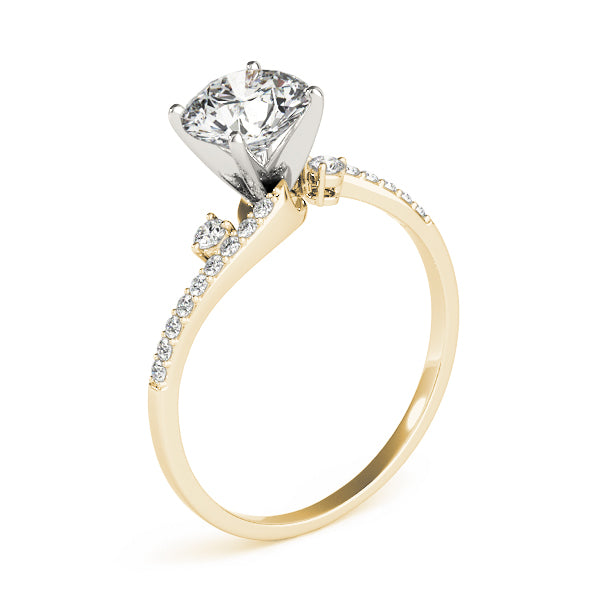 Bypass Diamond Engagement Ring · 0.13 ct tw